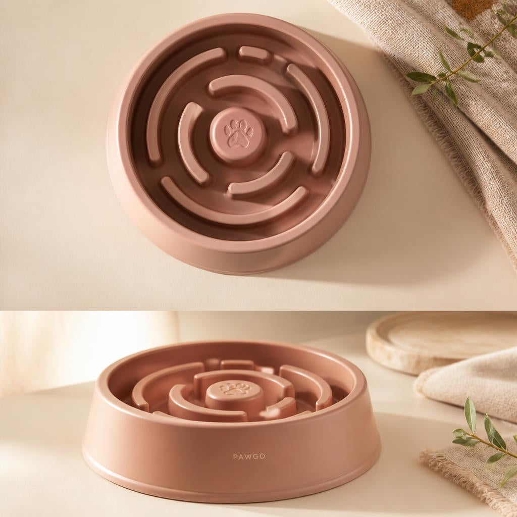 Slow Feeder Napf in Roségold