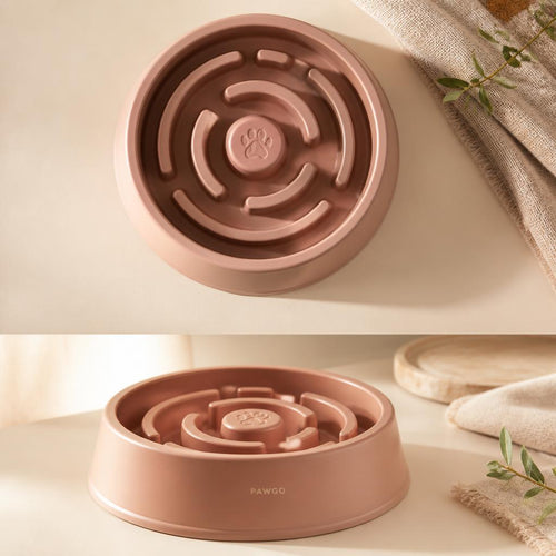Slow Feeder Napf in Roségold
